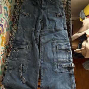 dELiA*s woman’s carpenter boyfriend jeans